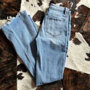 Women's Bootcut Jeans With frayed ends